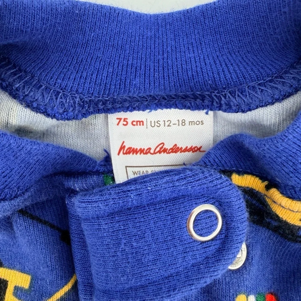 Hanna Andersson Zippy Construction Pajamas 12-18 months 75